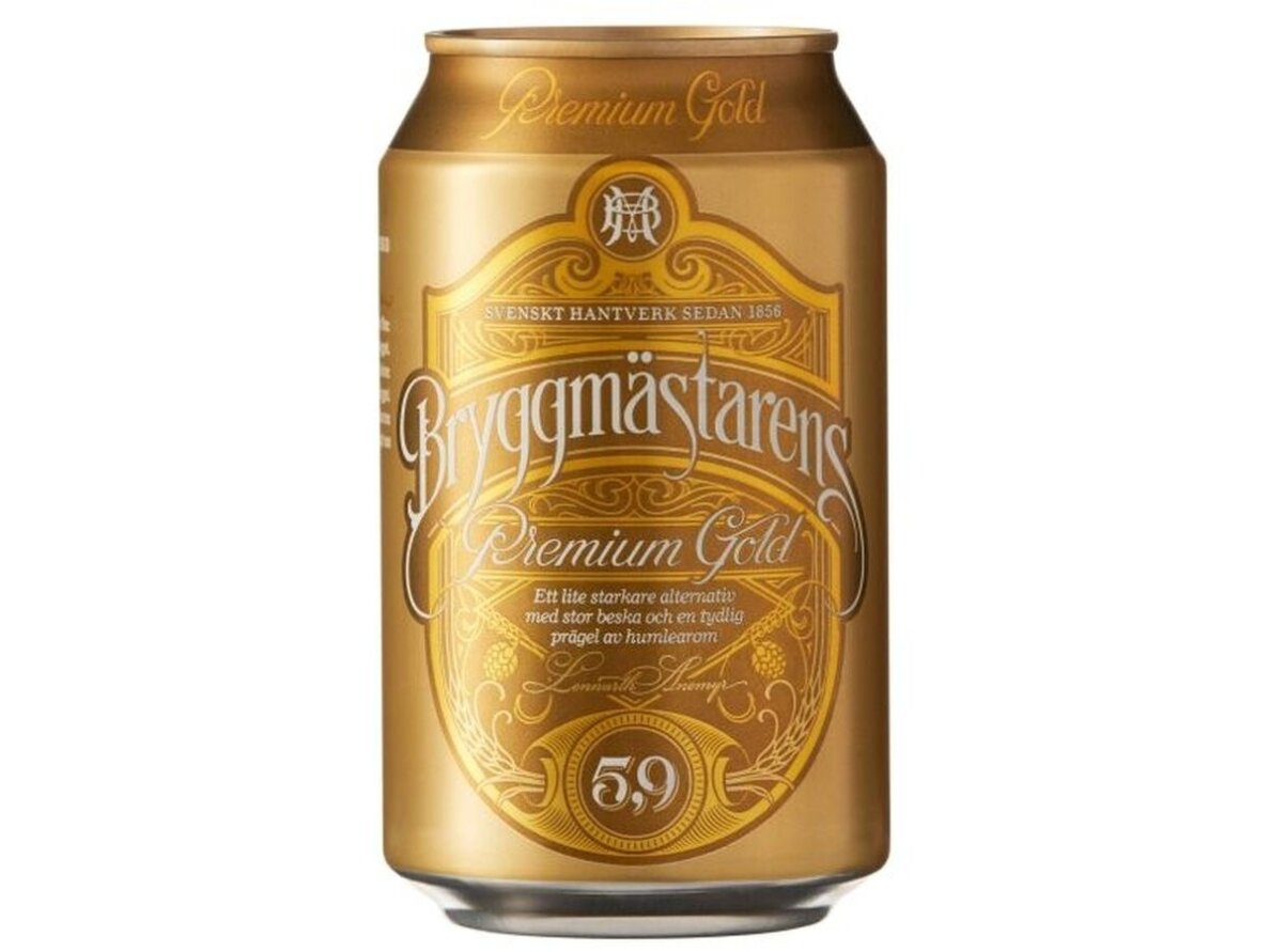 Alus Bryggmästarens Premium Gold skard. 0,33 l Alus Bryggmästarens Premium Gold skard. 0,33 l