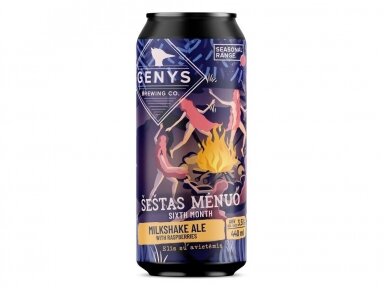Alus GENYS Šeštas mėnuo skard. 0,44 l