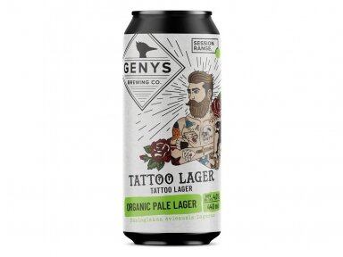 Alus GENYS Tattoo Lager skard. 0,44 l