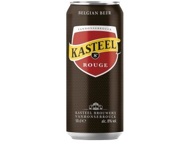 Alus Kasteel Rouge skard. 0,5 l
