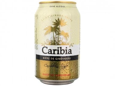 Gėrimas nealkoholinis Caribia Ginger skard. 0,33 l