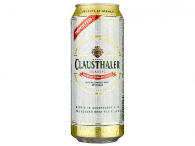 Alus nealkoholinis Clausthaler Classic skard. 0,5 l