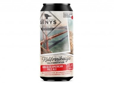 Alus nealkoholinis GENYS Kalifornikacija skard. 0,44 l