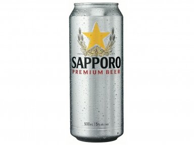 Alus Sapporo Premium skard. 0,5 l