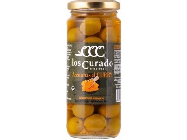 Alyvuogės Los Curado Aceitunas al Curry 360 g