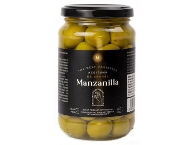 Alyvuogės Manzanilla be kauliukų 350 ml