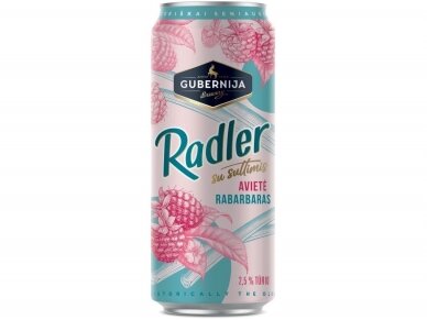 Alaus kokteilis Gubernija Radler avietė rabarbaras skard. 0,5 l Alaus kokteilis Gubernija Radler avietė rabarbaras skard. 0,5 l