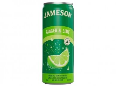 Alkoholinis kokteilis Jameson Ginger & Lime 0,25 l