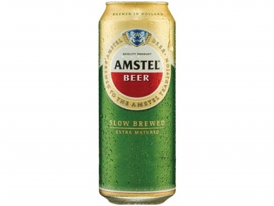 Alus Amstel skard. 0,5 l Alus Amstel skard. 0,5 l