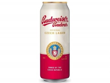 Alus Budweiser Budvar Original skard. 0,5 l Alus Budweiser Budvar Original skard. 0,5 l