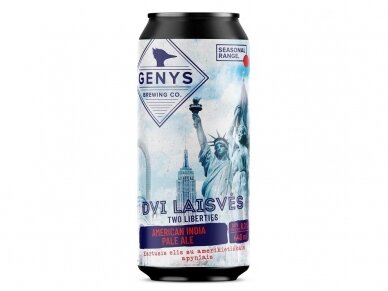 Alus GENYS Dvi laisvės skard. 0,44 l Alus GENYS Dvi laisvės skard. 0,44 l