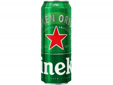 Alus Heineken skard. 0,5 l Alus Heineken skard. 0,5 l