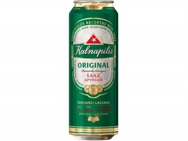 Alus Kalnapilis Original skard. 0,568 l Alus Kalnapilis Original skard. 0,568 l