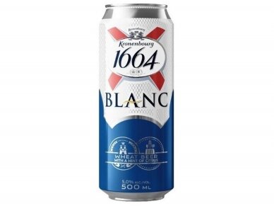Alus Kronenbourg 1664 Blanc skard. 0,5 l Alus Kronenbourg 1664 Blanc skard. 0,5 l