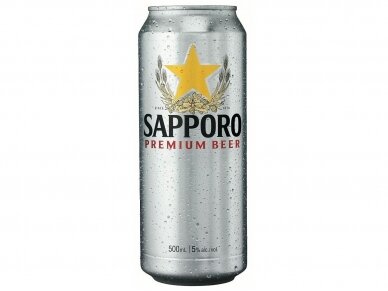 Alus Sapporo Premium skard. 0,5 l Alus Sapporo Premium skard. 0,5 l