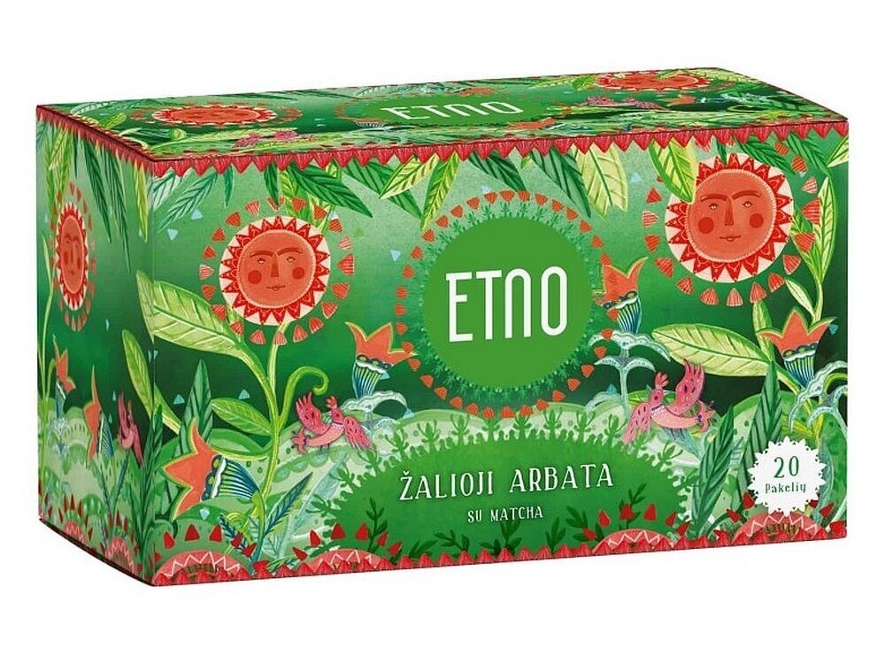 Arbata Etno žalioji Matcha 20 pak. Arbata Etno žalioji Matcha 20 pak.