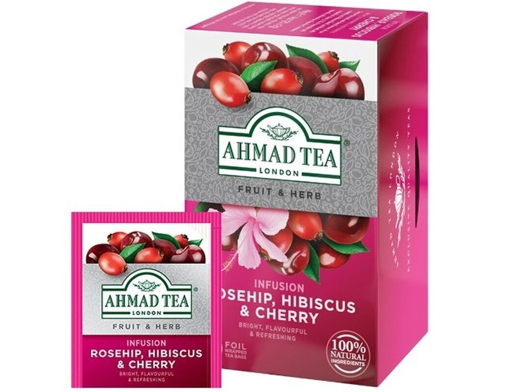 Arbata Ahmad Rosehip Hibiscus & Cherry 20 pak.