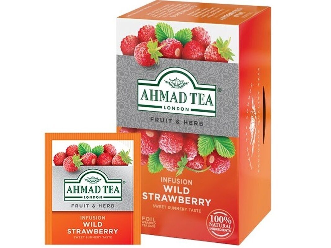Arbata Ahmad Wild Strawberry 20 pak.