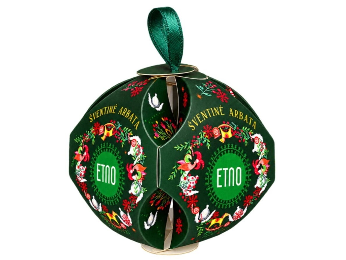 Arbata Etno Kalėdinis Žalias burbulas 40 g Arbata Etno Kalėdinis Žalias burbulas 40 g