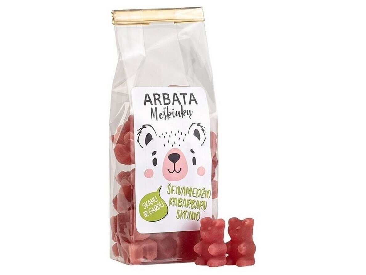 Arbata Tirpi Meškiukai šeivamedžio ir rabarbarų skonio 125 g Arbata Tirpi Meškiukai šeivamedžio ir rabarbarų skonio 125 g