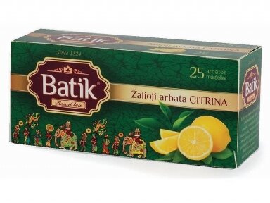 Arbata Batik Žalia su citrina 25 pak.
