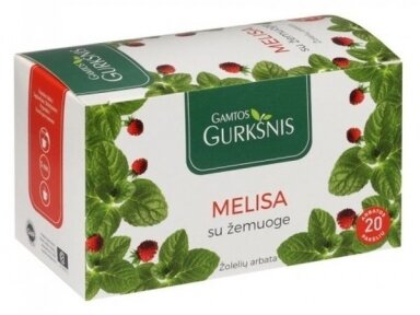 Arbata Gamtos Gurkšnis Melisa su žemuoge 20 pak.