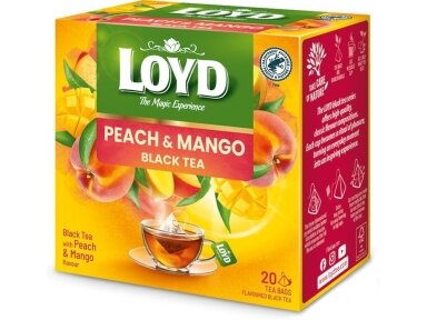Arbata Loyd persikų ir mangų 20 pak.