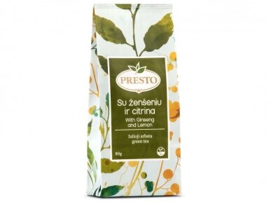 Arbata Presto žalioji su ženšeniu ir citrina 80 g