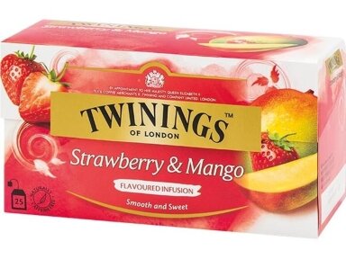 Arbata Twinings braškių ir mangų 20 pak.