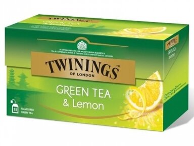 Arbata Twinings Green Lemon 25 pak.