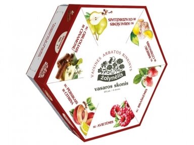 Arbata Žolynėlis Vasaros skonis rinkinys 6 x 10 pak. šešiakampė dėžutė