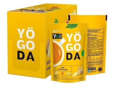 Arbata Yogoda Imbierinė 50 g x 12 vnt
