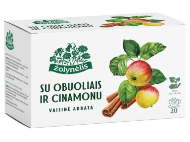 Arbata Žolynėlis su obuoliais ir cinamonu 20 pak.