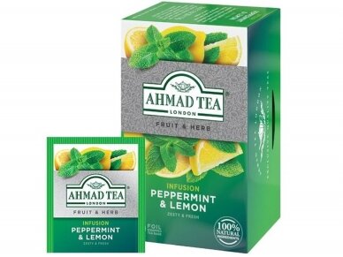 Arbata Ahmad Peppermint & Lemon 20 pak. Arbata Ahmad Peppermint & Lemon 20 pak.