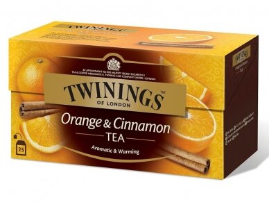 Arbata Twinings cinamonu ir apelsinais 25 pak. Arbata Twinings cinamonu ir apelsinais 25 pak.