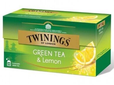 Arbata Twinings Green Lemon 25 pak.
