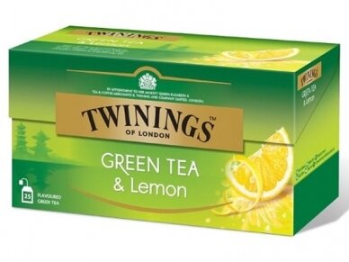 Arbata Twinings Green Lemon 25 pak. Arbata Twinings Green Lemon 25 pak.