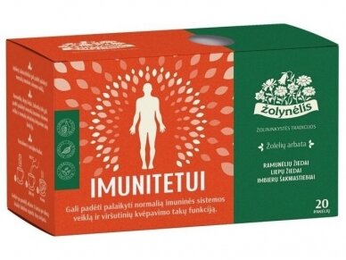 Arbata Žolynėlis Imunitetui 20 pak. Arbata Žolynėlis Imunitetui 20 pak.