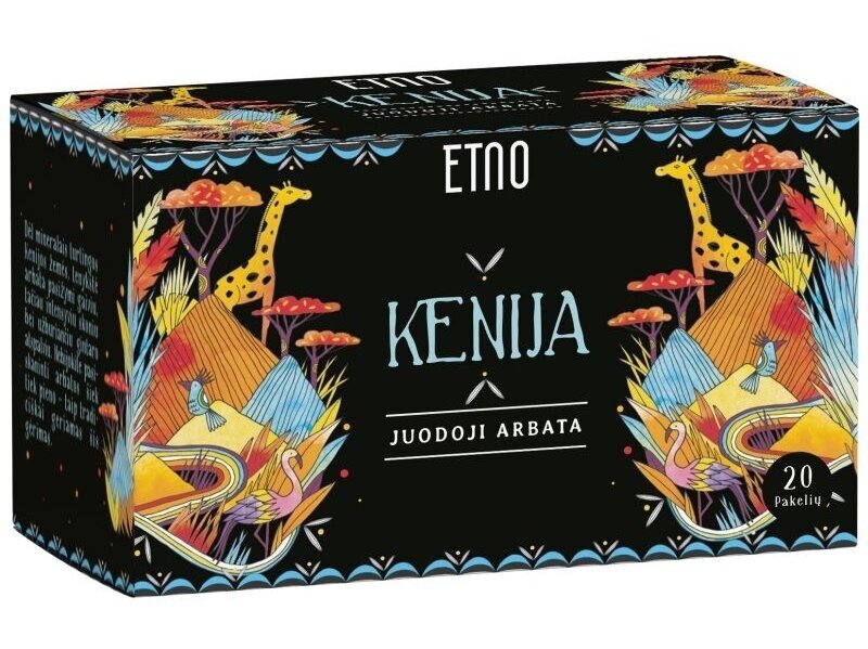 Arbata Etno Kenija juoda 20 vnt Arbata Etno Kenija juoda 20 vnt