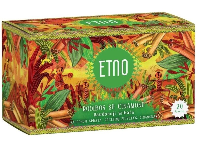 Arbata Etno Rooibos su cinamonu 20 pak. Arbata Etno Rooibos su cinamonu 20 pak.