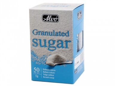 Cukrus piršteliai Alvo baltas (50 vnt * 5 g) 250 g