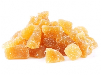 Cukruoti imbiero kubeliai Karališki riešutai 100 g 1