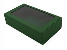 Dėžutė žalia su langu 2 but. 340x195x85