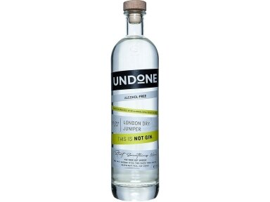 Džinas nealkoholinis Undone No. 2 London Dry Juniper I Not Gin 0,7 l