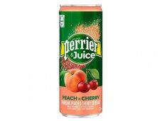 Gėrimas Perrier & Juice Peach & Cherry 0,25 l