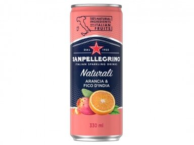 Gėrimas Sanpellegrino Arancia Fico skard. 0,33 l
