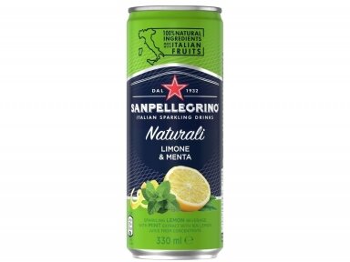 Gėrimas Sanpellegrino Limone Menta skard. 0,33 l