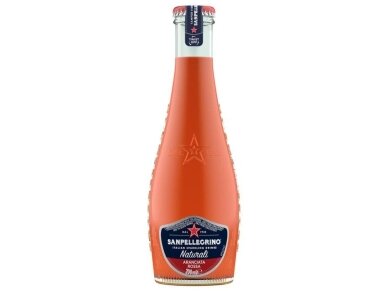 Gėrimas Sanpellegrino Aranciata Rosso Naturali stikle 0,2 l Gėrimas Sanpellegrino Aranciata Rosso Naturali stikle 0,2 l