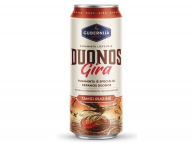 Gira Gubernija Duonos Tamsi ruginė skard. 0,5 l