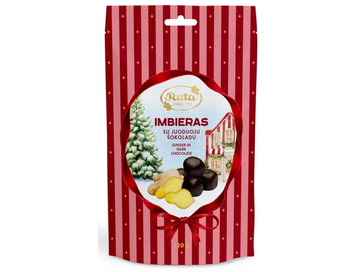 Imbieras su juoduoju šokoladu 120 g